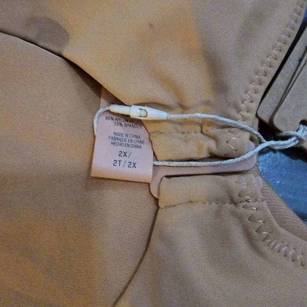 SKIMS Women's Ochre Signature Swim Long Sleeve Shrug Size 2X
